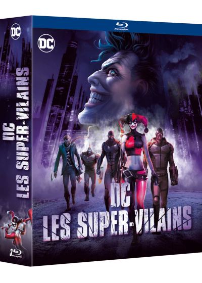 DC Les Super-Vilains - Coffret : Batman : The Killing Joke + Batman : Assaut sur Arkham + Batman et Harley Quinn (Pack) - Blu-ray