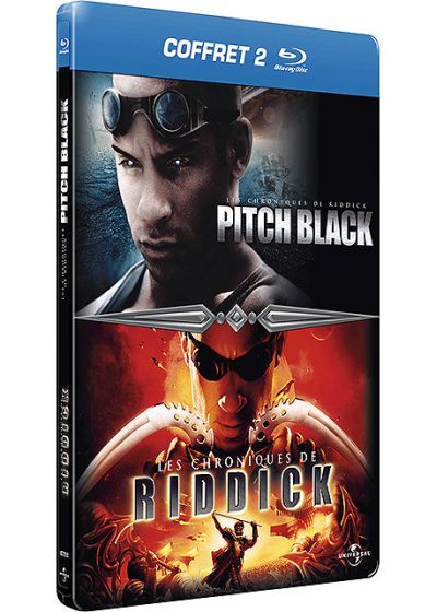Coffret Riddick : Pitch Black + Les chroniques de Riddick (Pack Collector boîtier SteelBook) - Blu-ray