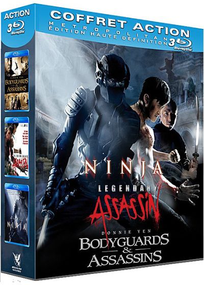 Coffret Action : Ninja + Legendary Assassin + Bodyguards & Assassins (Pack) - Blu-ray