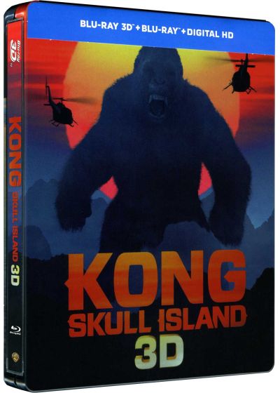 Kong : Skull Island (Édition Limitée boîtier SteelBook - Blu-ray 3D + Blu-ray + Digital UltraViolet) - Blu-ray 3D