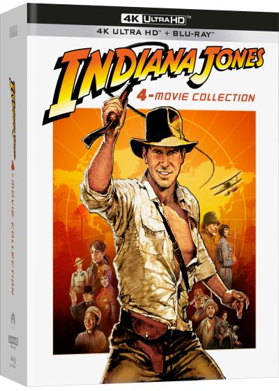 Indiana Jones - L'intégrale (4K Ultra HD + Blu-ray - Coffret édition limitée + Poster mappemonde Indiana Jones) - 4K UHD