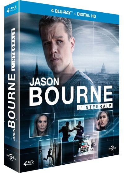Jason Bourne - L'intégrale : La mémoire dans la peau + La mort dans la peau + La vengeance dans la peau + Jason Bourne : L'héritage (Blu-ray + Copie digitale) - Blu-ray