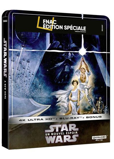 Star Wars - Episode IV : Un nouvel espoir (Édition Spéciale Fnac - Boîtier SteelBook - Blu-ray + Blu-ray bonus + Digital) - 4K UHD