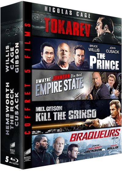 Coffret 5 films : Tokarev + The Prince + Empire State + Kill the Gringo + Braqueurs (Pack) - Blu-ray