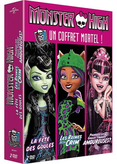 Monster High - Un coffret mortel ! - La fête des goules + Les reines de la crim' + Pourquoi les goules tombent amoureuses ? (Pack) - DVD