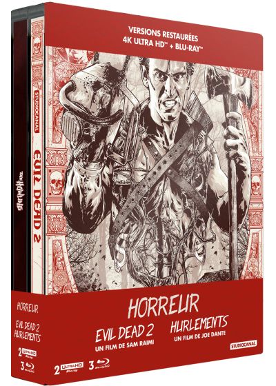 Hurlements + Evil Dead 2 (4K Ultra HD + Blu-ray - Édition boîtier SteelBook) - 4K UHD