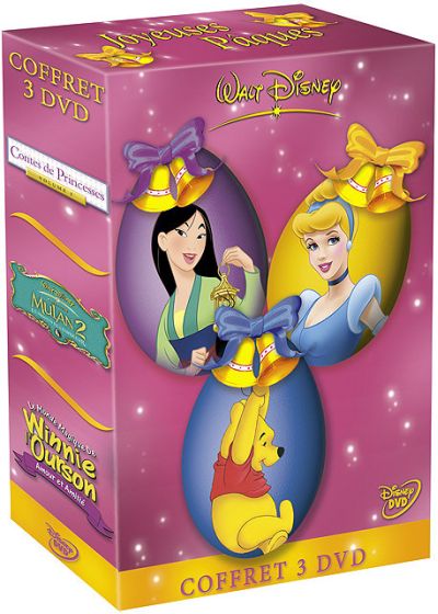 Mulan 2 (La mission de l'empereur) + Contes de princesses - Un cadeau qui vient du coeur + Le monde magique de Winnie l'Ourson - Volume 6 - Amour et amitié - DVD