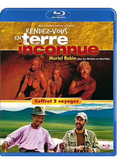 Rendez-vous en terre inconnue - Muriel Robin chez les Himbas en Namibie + Bruno Solo chez les cavaliers Mongols - Blu-ray