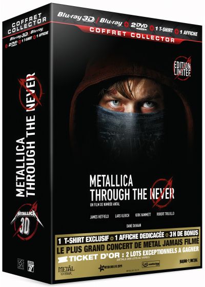 Metallica : Through the Never (Combo Collector Blu-ray 3D + Blu-ray + DVD) - Blu-ray 3D
