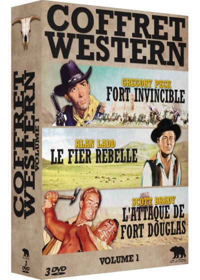 Coffret Western Volume 1 : Fort invincible + Le Fier rebelle + L'Attaque de Fort Douglas (Pack) - DVD