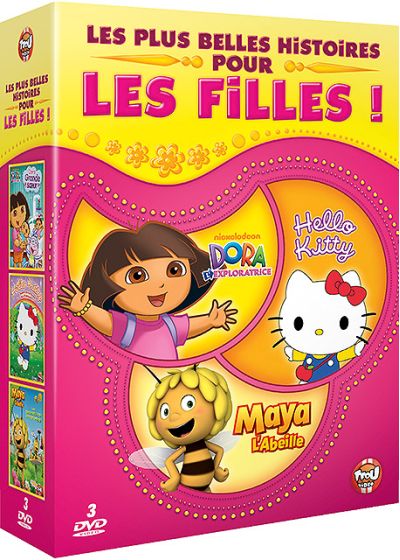 Les plus belles histoires pour les filles - Dora l'exploratrice + Hello Kitty + Maya l'abeille (Pack) - DVD