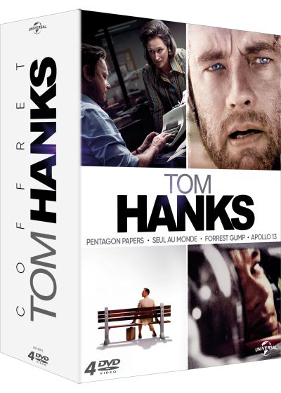 Tom Hanks - Coffret : Pentagon Papers + Seul au monde + Forrest Gump + Apollo 13 (Pack) - DVD