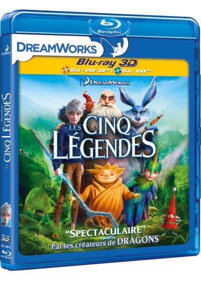 Les Cinq Légendes (Combo Blu-ray 3D + Blu-ray + DVD + Copie digitale) - Blu-ray 3D