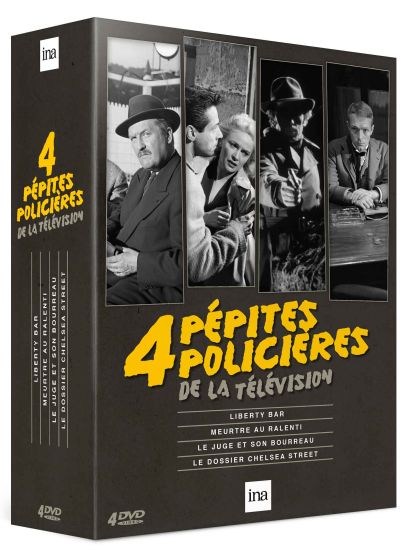 4 pépites policières de la télévision : Liberty Bar + Meurtre au ralenti + Le juge et son bourreau + Le dossier Chelsea Street (Pack) - DVD