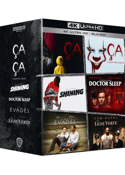 Coffret Stephen King : Ça + Ça - Chapitre 2 + Doctor Sleep + Shining + Les Évadés + La Ligne verte (4K Ultra HD + Blu-ray) - 4K UHD