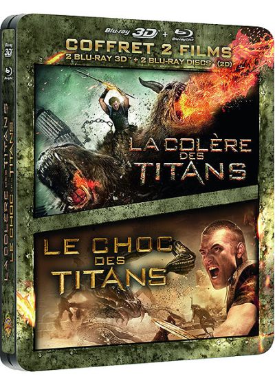 Le Choc des Titans + La colère des Titans (Combo Blu-ray 3D + Blu-ray - Édition boîtier SteelBook) - Blu-ray 3D