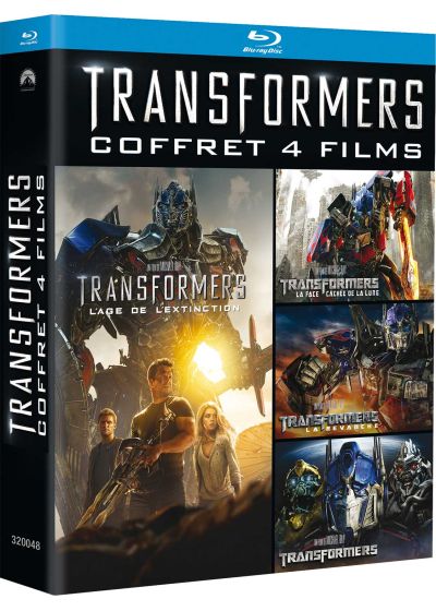 Transformers - Quadrilogie : Transformers + Transformers 2 - La revanche + Transformers 3 - La face cachée de la Lune + Transformers : l'âge de l'extinction