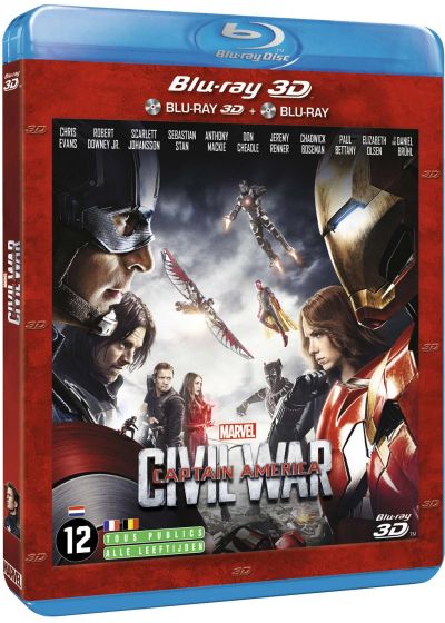 Captain America : Civil War (Blu-ray 3D + Blu-ray 2D) - Blu-ray 3D