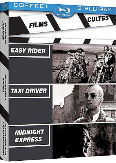 Films cultes - Coffret : Easy Rider + Taxi Driver + Midnight Express (Pack) - Blu-ray