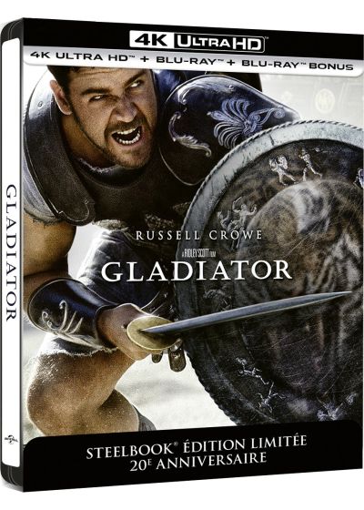 Gladiator (4K Ultra HD + Blu-ray - Édition boîtier SteelBook 20ème anniversaire) - 4K UHD