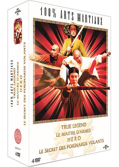 100% arts martiaux - Coffret - True Legend + Le Maître d'armes + Hero + Le secret des poignards volants