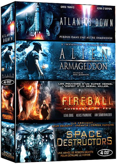 Science Fiction - Coffret 4 films : Atlantis Down + Alien Armageddon + Fireball + Space Destructors (Pack) - DVD