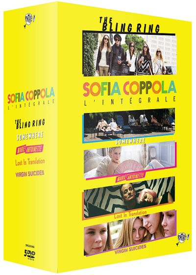 Sofia Coppola, l'intégrale - Coffret 5 films : The Bling Ring + Somewhere + Marie-Antoinette + Lost in Translation + The Virgin Suicides - DVD