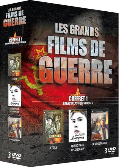 Grands films de guerre - Grands classiques russes - Coffret 1 : L'Etoile + Quand passent les cigognes + La neige chaude (Pack) - DVD