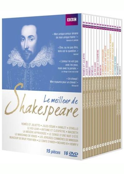 Le Meilleur de Shakespeare - Coffret 15 pièces