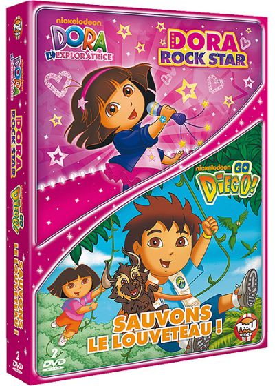 Dora l'exploratrice - Dora Rock Star + Go Diego! Sauvons le louveteau ! (Pack) - DVD