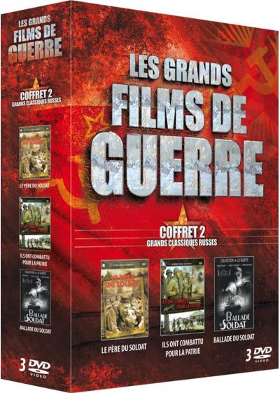 Grands films de guerre - Grands classiques russes - Coffret 2 : Le père du soldat + Ils ont combattu pour la patrie + Ballade du soldat (Pack) - DVD