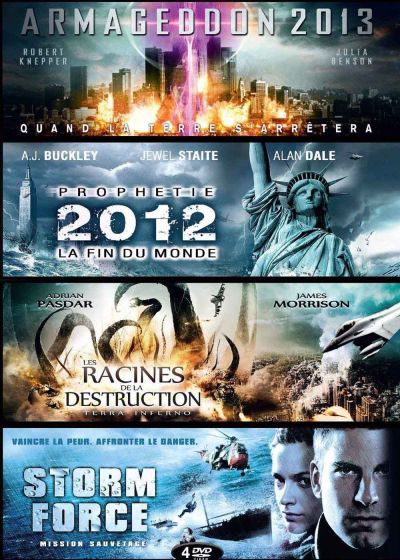 Coffret Fin du monde : Armageddon 2013 + Prophétie 2012 + Les racines de la destruction + Storm Force (Pack) - DVD