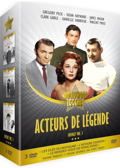 Acteurs de légende Vol. 3 : Les Clés du royaume + L'Affaire Cicéron + Le Rendez-vous de Hong Kong (Pack) - DVD