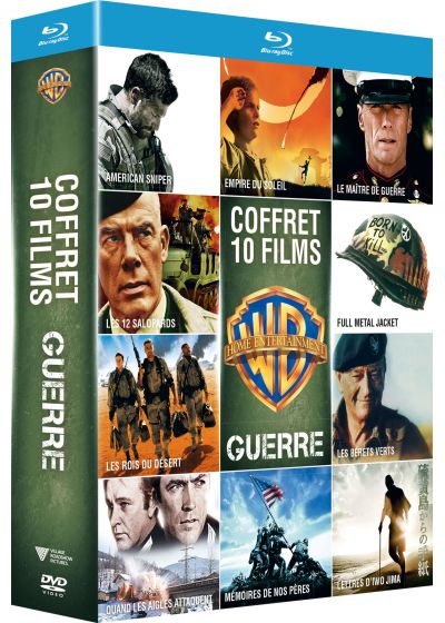 Collection de 10 films de guerre Warner