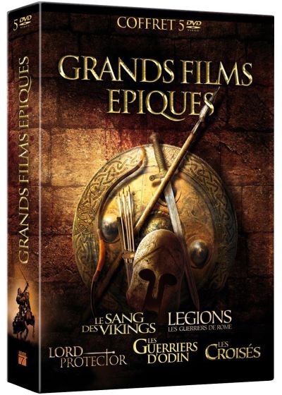 Grands films épiques : Le sang des Vikings + Legions : Les guerriers de Rome + Lord Protector + Les guerriers d'Odin + Les Croisés (Pack) - DVD