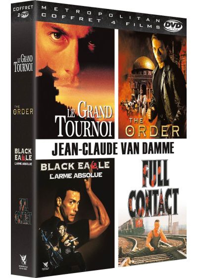 Jean-Claude Van Damme : Black Eagle - L'arme absolue + Full Contact + The Order + Le grand tournoi (Pack) - DVD