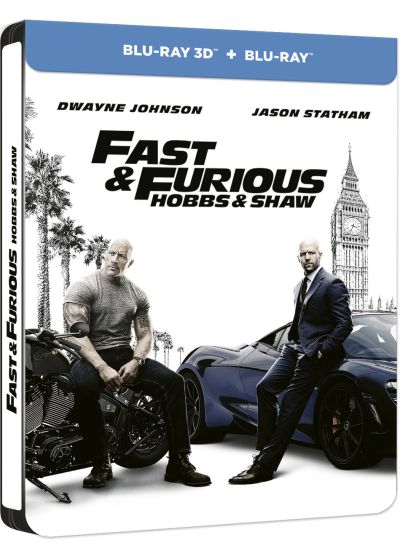 Fast & Furious : Hobbs & Shaw (Combo Blu-ray 3D + Blu-ray - Édition boîtier SteelBook) - Blu-ray 3D