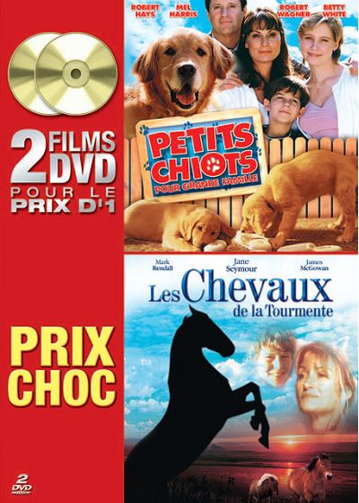 Petits chiots pour grande famille + Les chevaux de la tourmente - DVD