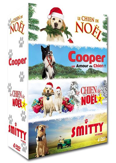 Chien n° 2 - Coffret 4 films : Le chien de Noël + Cooper, un amour de chien ! + Le chien de Noël 2 + Smitty le chien (Pack) - DVD