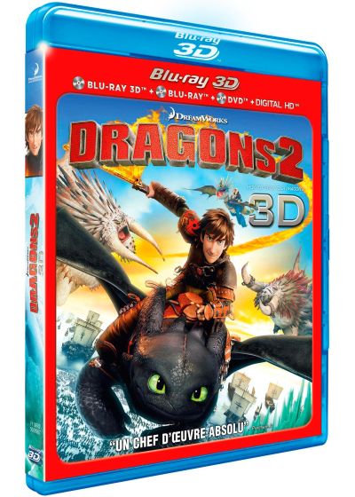 Dragons 2 (Combo Blu-ray 3D + Blu-ray + DVD + Copie digitale) - Blu-ray 3D