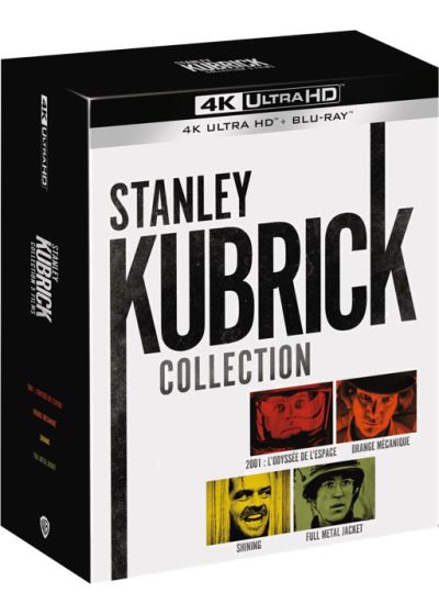 Stanley Kubrick - Collection : 2001, l'odyssée de l'espace + Full Metal Jacket + Shining + Orange mécanique (4K Ultra HD + Blu-ray) - 4K UHD