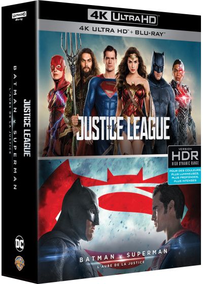 DC Universe - Coffret 2 films : Justice League + Batman v Superman : L'aube de la justice (4K Ultra HD + Blu-ray) - 4K UHD