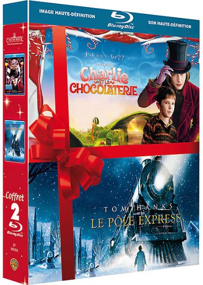 Charlie et la chocolaterie + Le Pôle Express (Pack) - Blu-ray