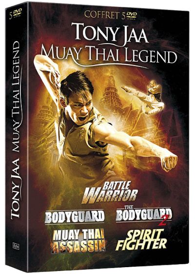 Tony Jaa - Muay Thai Legend : Battle Warrior + Bodyguard + Bodyguard 2 + Muay Thai Assassin + Spirit Fighter (Pack) - DVD
