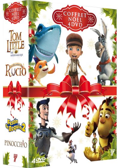 Noël enfants : Festin de requin 2 + Pinocchio + Tom Little et le Miroir Magique + Les Folles aventures de Rucio (Pack) - DVD