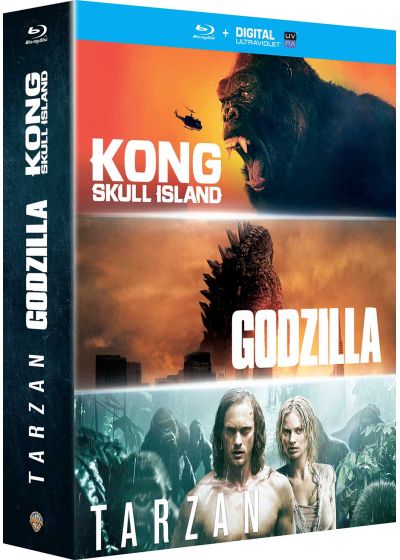 Kong : Skull Island + Godzilla + Tarzan (Blu-ray + Copie digitale) - Blu-ray