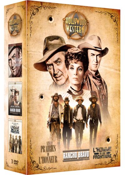 3 Westerns de légende : Rancho Bravo + L'Homme sans frontière + Les Prairies de l'honneur (Pack) - DVD