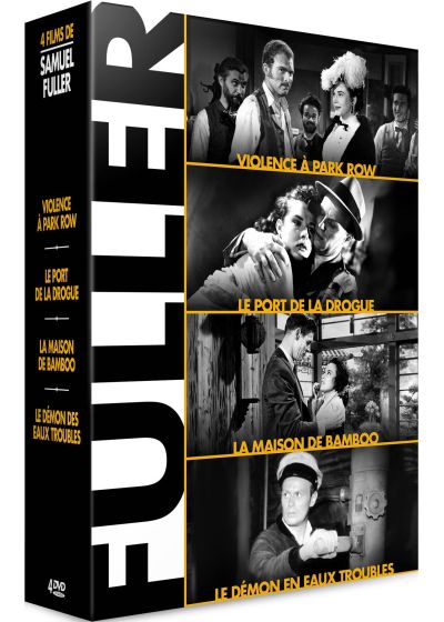 Samuel Fuller - Coffret 4 films : Violences à Park Row + Le Port de la drogue + La Maison de bambou + Le Démon des eaux troubles (Pack) - DVD