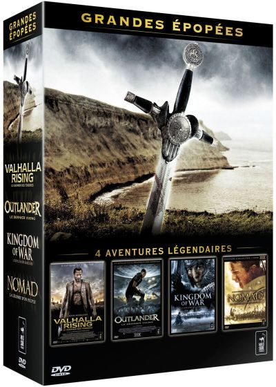 Grandes épopées - Coffret - Valhalla rising + Outlander + Kingdom of War + Nomad - DVD