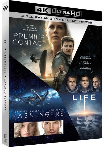 Coffret : Premier contact + Passengers + Life - Origine inconnue (4K Ultra HD + Blu-ray + Digital UltraViolet) - 4K UHD